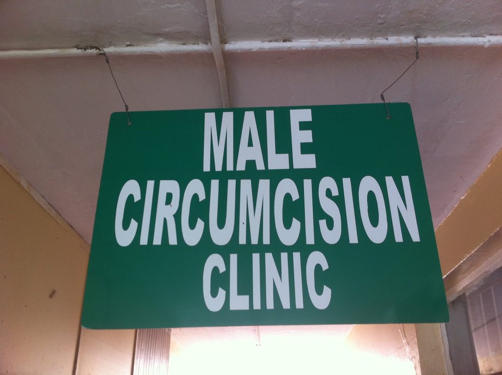 Sign at clinic