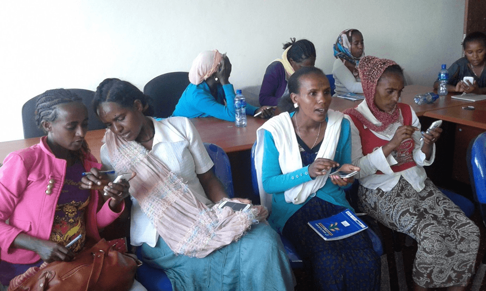 Group of women sitting