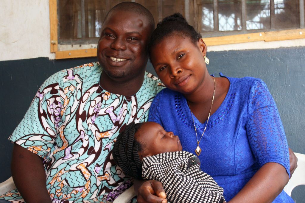 Man and woman with baby