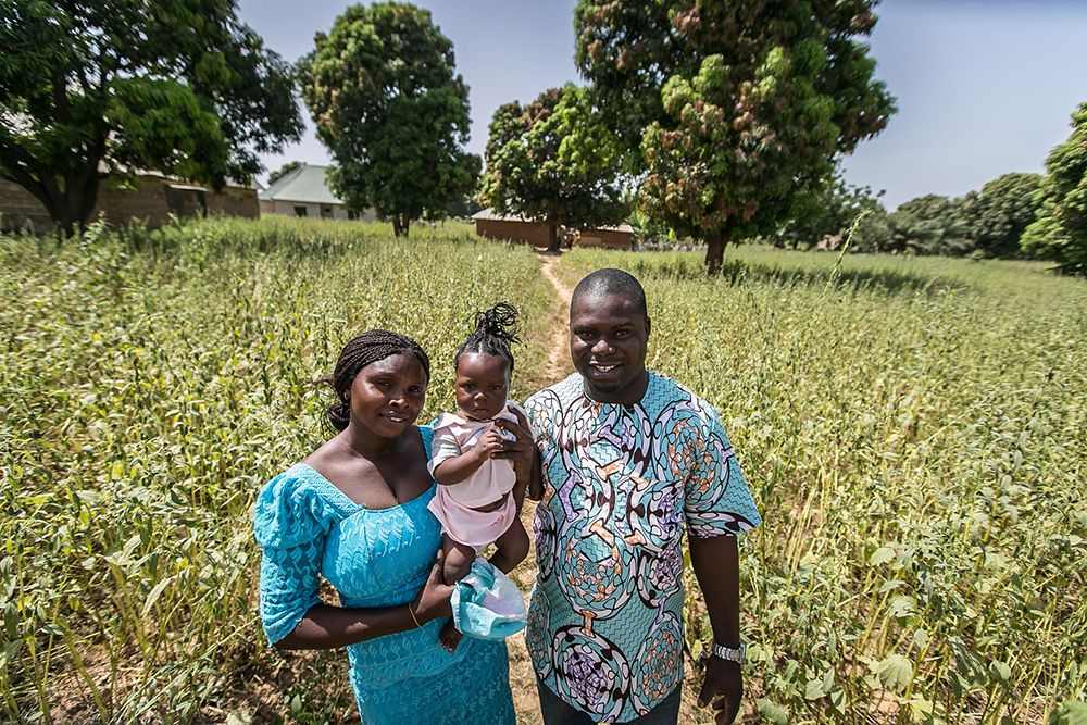 Man and woman with daughter