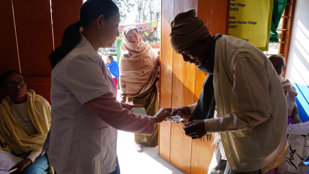 Ranita with elderly patient