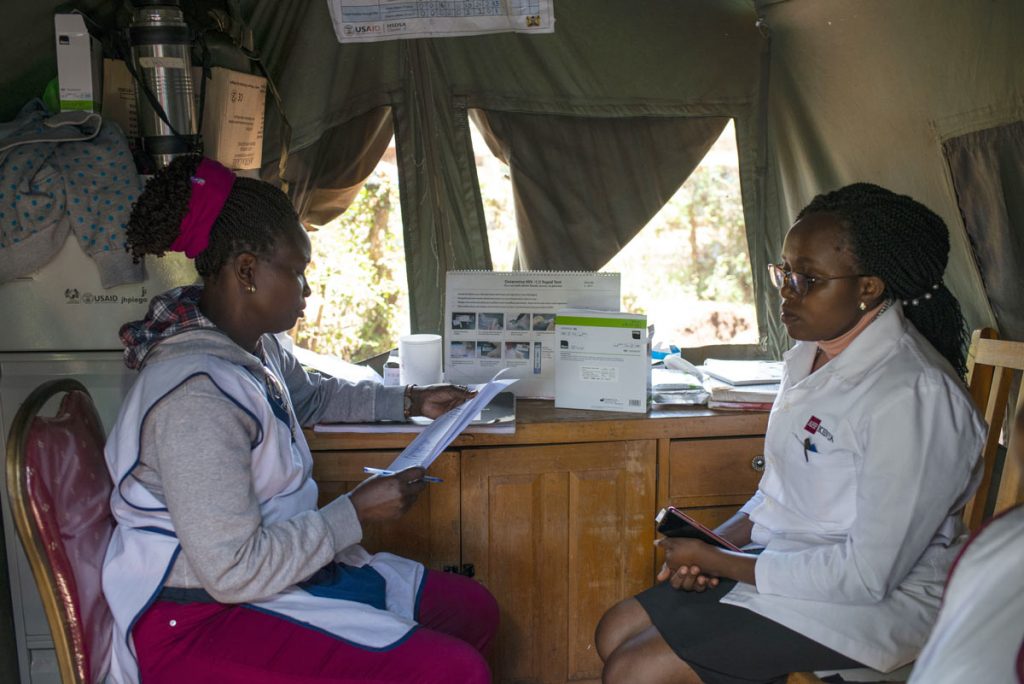 The laboratory at the Maragua Sub-County hospital in Maragua, Kenya