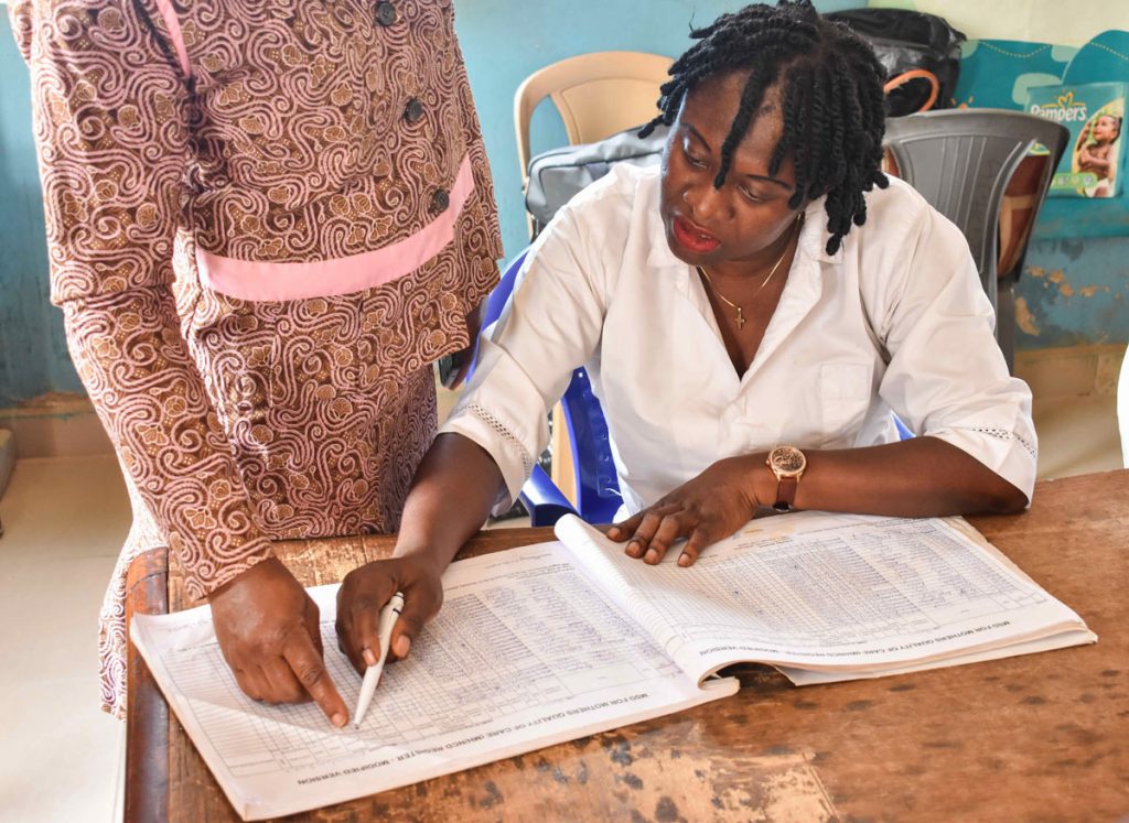 Nurse Patricia with Register