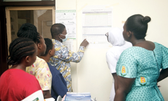 Reviewing malaria data in Ghana